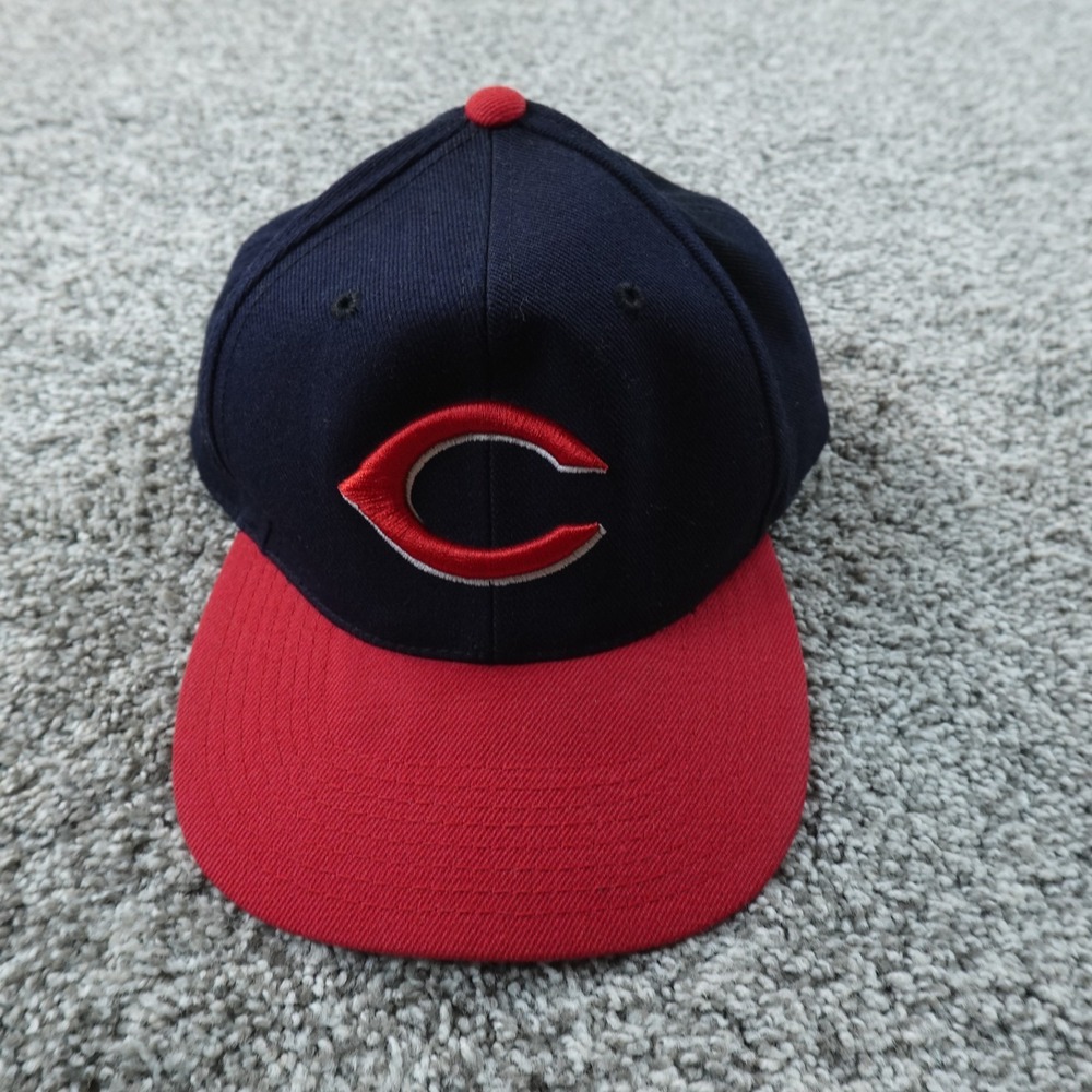 VTG Cincinnati Reds Hat Cap Mens One Size Blue MLB Baseball Adjustable Snap Back